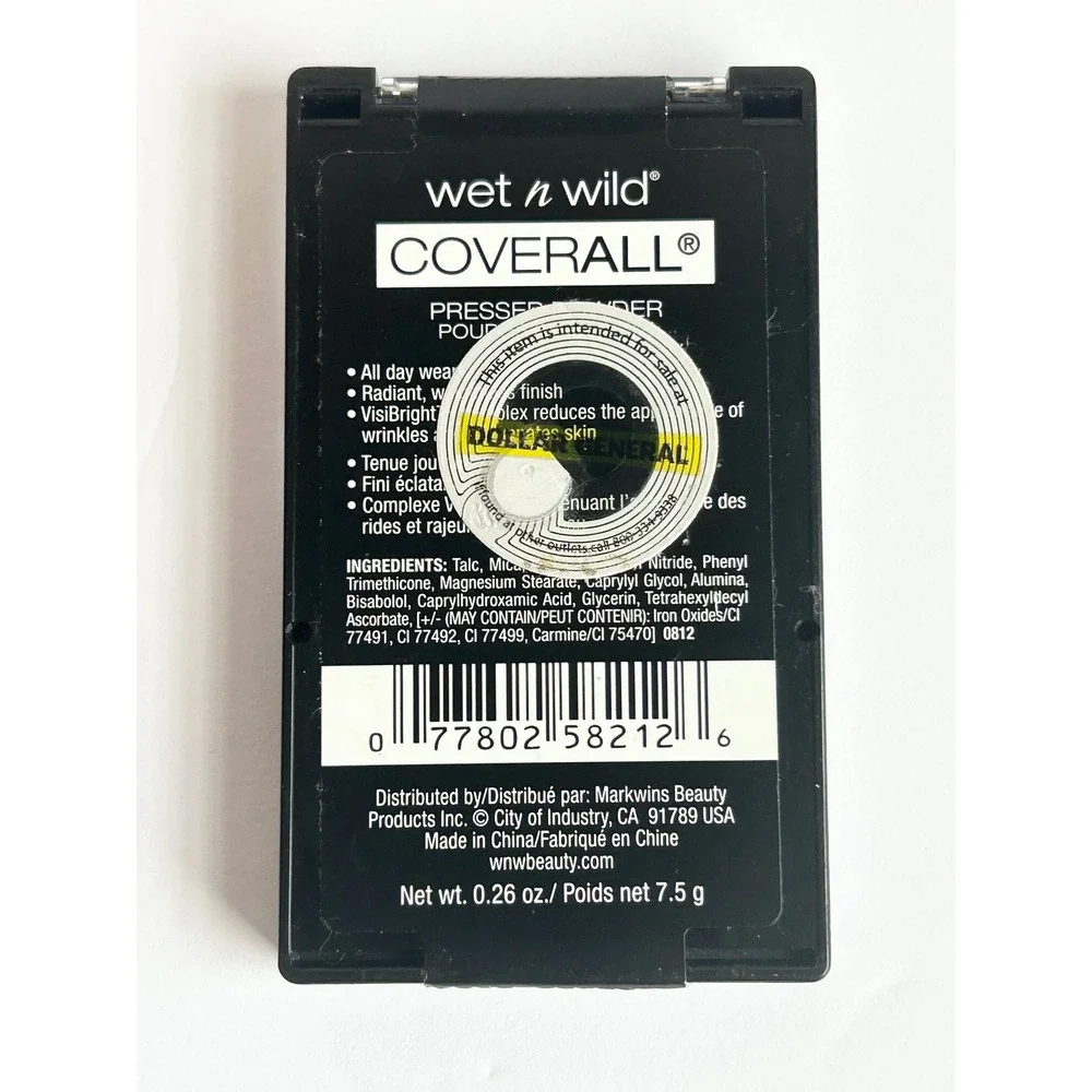 Wet n Wild Coverall Pressed Powder 821B Fair Radiant Finish 0.26oz New